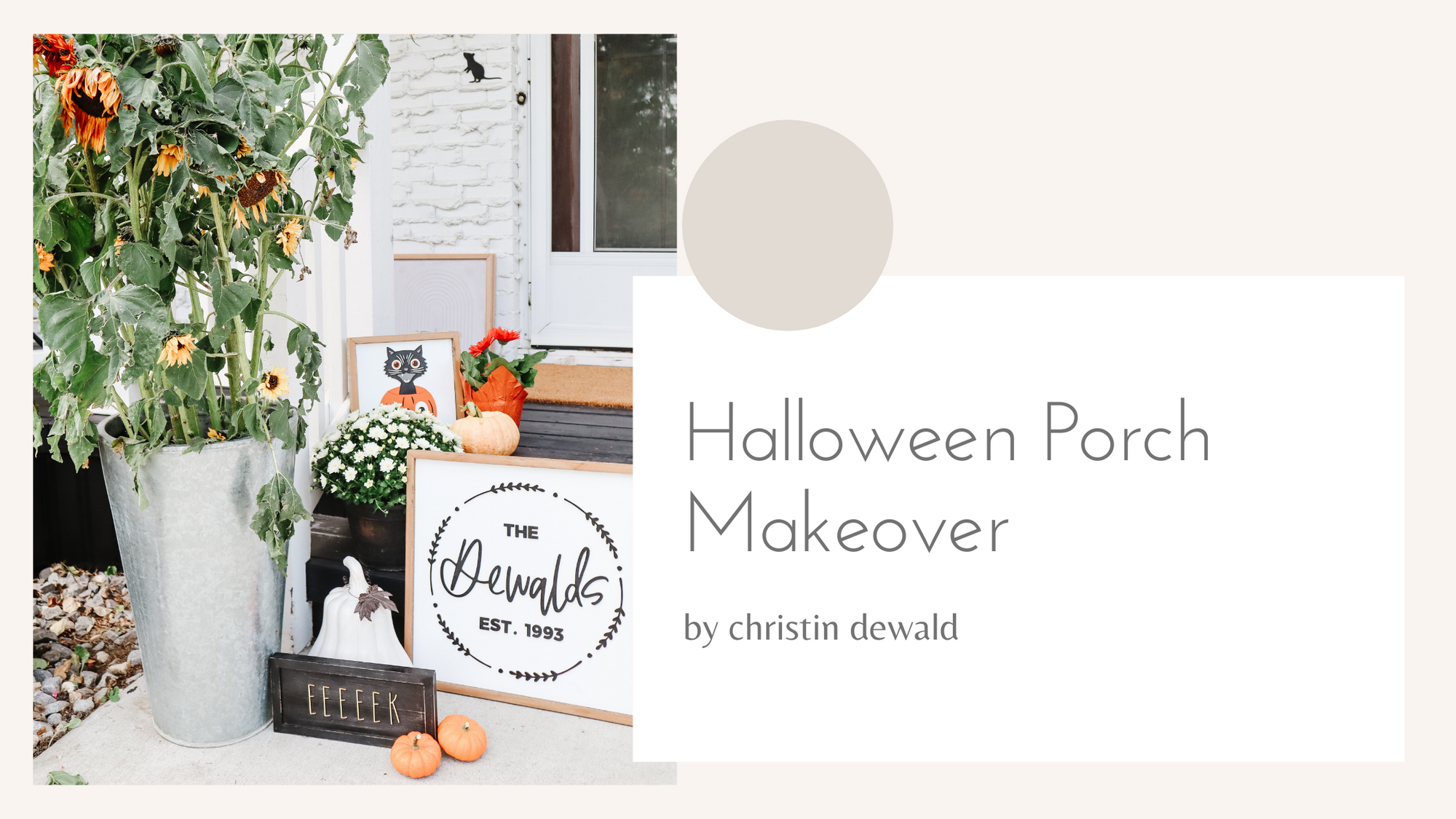 Halloween Porch Makeover