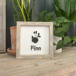Personalized Kids Hand Print Sign