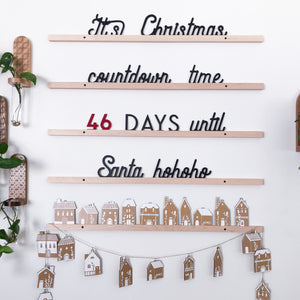 Little Type Co RED Advent Holiday Numbers Accessory