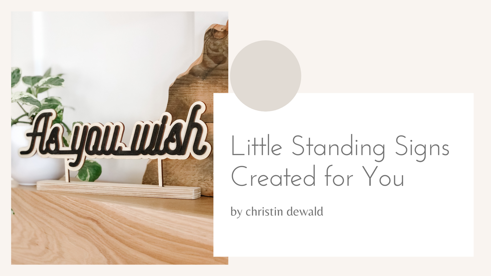 Little Word Stands Created for You