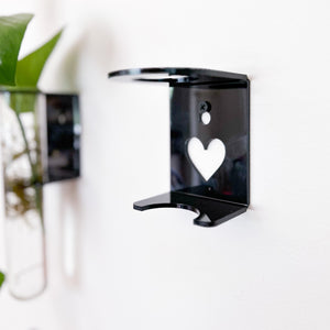 Propagation Little Shelf - Black Acrylic with Heart Detail