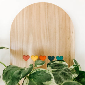 Little Shelf - Color Filled Hearts