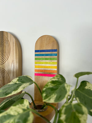 Propagation Little Shelf - Rainbow Stripes Neon Natural