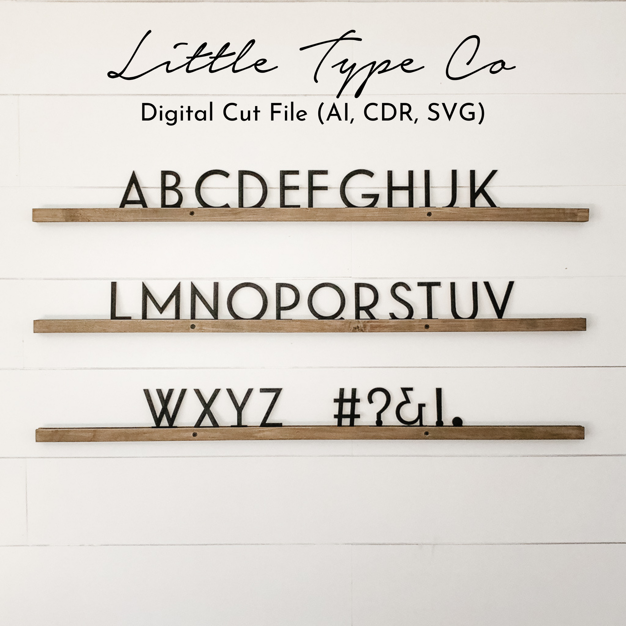Digital Little Type Co Cut File - Gatsby